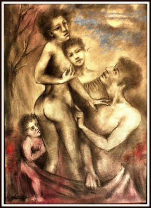 dont go away...48x34 cm.